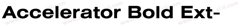 Accelerator Bold Ext字体转换